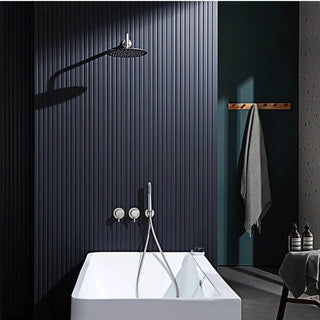 Niobe - Modern Brass Shower Set with Dual Handle Control and Two Functions