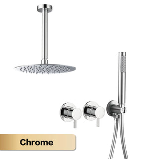 Niobe - Modern Brass Shower Set with Dual Handle Control and Two Functions