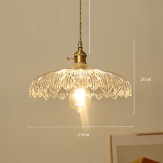 Millie Series - Coloured Patterned Glass Hanging Pendant Ceiling Light