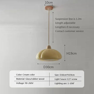 Lugo - Modern Abstract Glass Pumpkin Hanging Pendant Ceiling Light