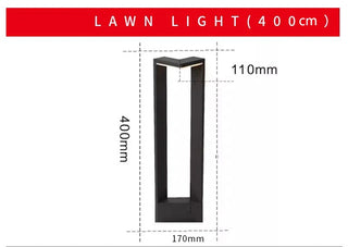 Cady - LED  IP65 Waterproof Light Fixture Lawn Patio Courtyard Driveway Decoration