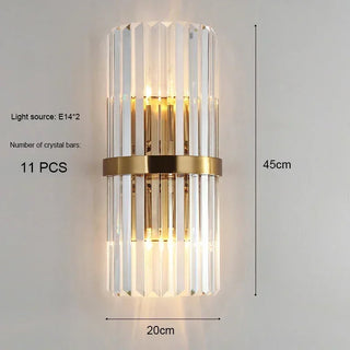Madeline - Modern Luxury Crystal Led Wall Lamp