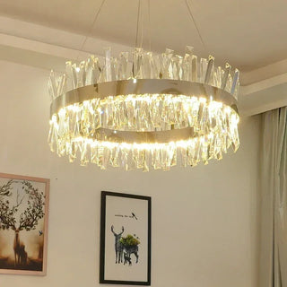 Jason - Up/Down Crystal Glass Round Hanging Ceiling Light Chandelier