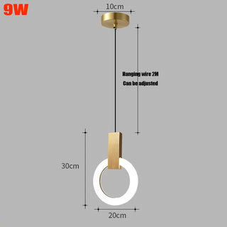Gala - Modern LED Round Ring Hanging Ceiling Light
