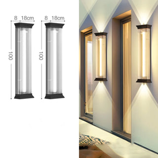 Julian - Stainless Steel Rectangular Acrylic Outdoor Wall Light