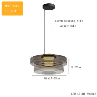 Halley - Modern Levels Series Island Glass Pendant Light