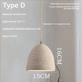 Gladia - Japanese Wabi Sabi Homestay Cement Celebrity Chandelier