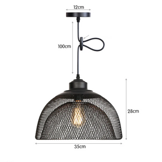 Cathrine Series - Rural Retro Tavern Iron Art Single Head Mesh Cover Pendant Lights