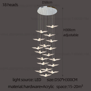 Aviana - Bird Pendant Ceiling Chandelier
