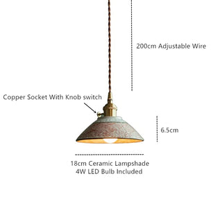 Ryan - Modern Nordic Style Ceramic LED Pendant Light