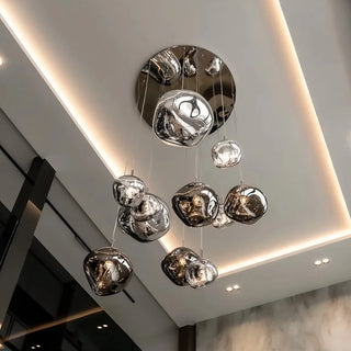 Zofia - Modern Hanging Round Coloured Glass Hanging Pendant Ceiling Light