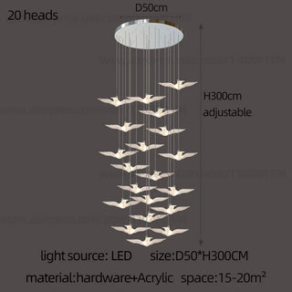 Aviana - Bird Pendant Ceiling Chandelier