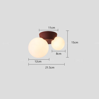 Puerto - Retro Modern Double Head Round Ball Ceiling Light