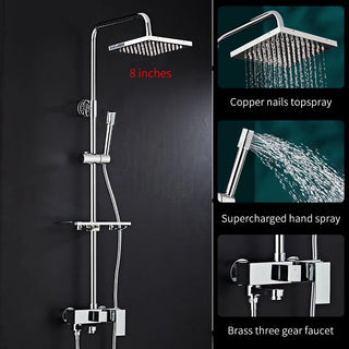 Atticus - Rainfall Wall Mounted Height Adjustable Shower Set