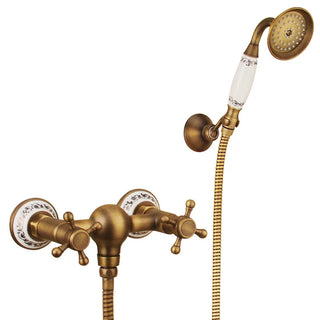 Calley - Vintage Bathtub Mixer Tap Set with Handheld Shower