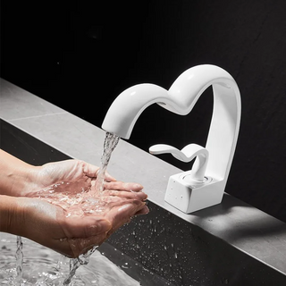 Stefano - Love Heart Shaped Hot/Cold Mixer Basin Tap