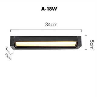 Cletus - Long Strip Rotatable LED Aluminium IP65  Wall Lamp
