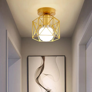 Solberg - Modern Metal Cage Pendant Ceiling Light