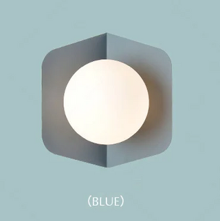 Kimberly - Modern Nordic Coloured Body Milk White Shade LED Wall Light