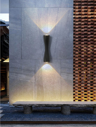 Griffy - Outdoor LED Up/Down Modern Curved Wall Light