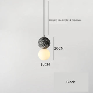 Negro - Modern LED Pendant Suspension Hanging Light