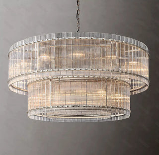 Narobi - Luxury Statement 2 Layer Crystal Glass Hanging Chandelier