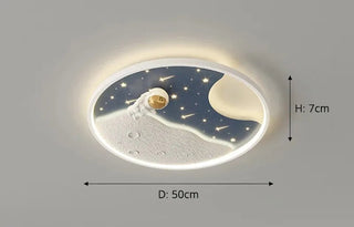 Andi - Surface Mounted Astronaut LED Round Ceiling Light Children's Room