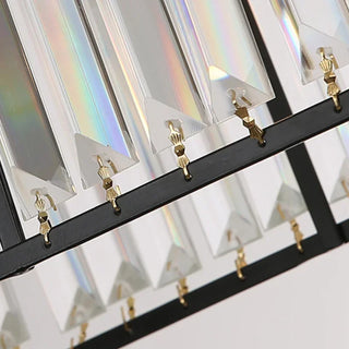 Fiona - Rectangular LED Crystal Pendant Chandelier