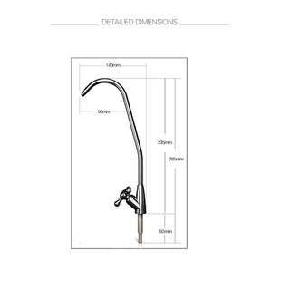 Elinore - Rotatable Chrome Single Cold Water Drinking Tap