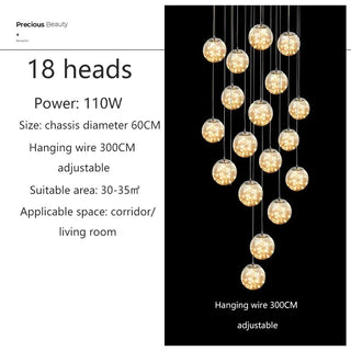 Stephanie - Hanging Ceiling Pendant Chandelier