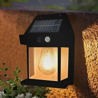 Basil - Modern Vintage LED Waterproof Solar Wall Lamp