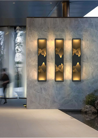 Atticus - Modern Layered Cuboid LED Outdoor Lamp