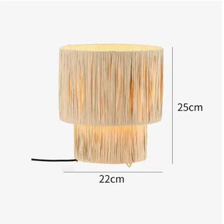 Annaba - Handmade Woven Rattan Round Tiered Ceiling Light