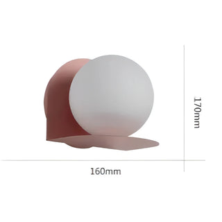 Kimberly - Modern Nordic Coloured Body Milk White Shade LED Wall Light