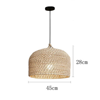 Rochelle - Wicker Rattan Pendant Ceiling Light Handmade Japanese Style