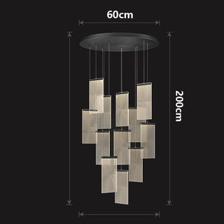 Jude - Modern Teardrop Gold Ceiling Chandelier