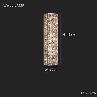 Abby - Crystal Square Box Gold Ceiling Chandelier