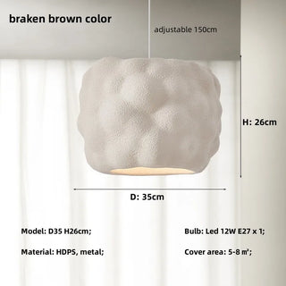 Denver - Japanese White Cloud Bubble Hanging Pendant Ceiling Light