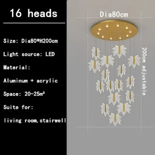 Mariana - Modern Leaf Pendant Chandelier