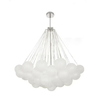 Donya - Frosted Multi Glass Ball Hanging Chain Ceiling Light Chandelier
