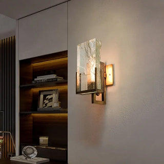 Massimo  - Modern Gold Frosted Glass Style Wall Light