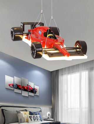 Niklas - Boys Ceiling Light Hanging Racing Car