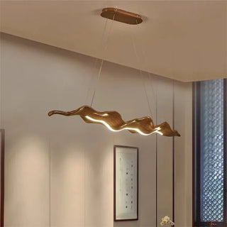 Creek - Resin Wavey Drift Wood Hanging Ceiling Light