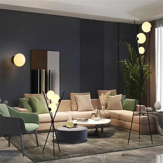 Lourdes - Stylish Minimalist Floor Lamp with Moon-Inspired Design