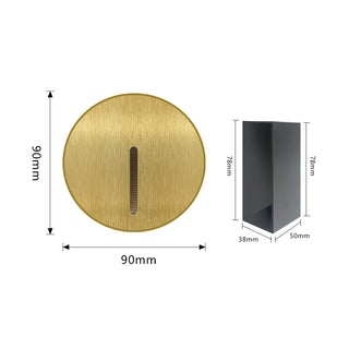 Desiree - Round Embedded Footlights Stair Motion Sensor Recessed LED Wall Lamp