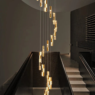 Elnur - Hanging Crystal Pendant Ceiling Chandelier