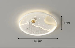 Andi - Surface Mounted Astronaut LED Round Ceiling Light Children's Room