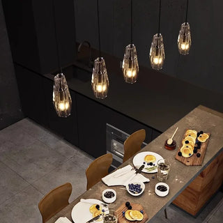 Adam - LED Glass Crystal Modern Pendant Ceiling Light