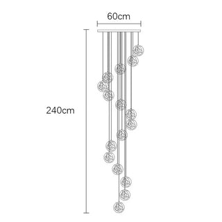 Glaxy - Glass Ball Hanging Pendant Chandelier