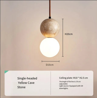 Yulia - Minimalist Modern Stone Hanging Pendant Ceiling Light